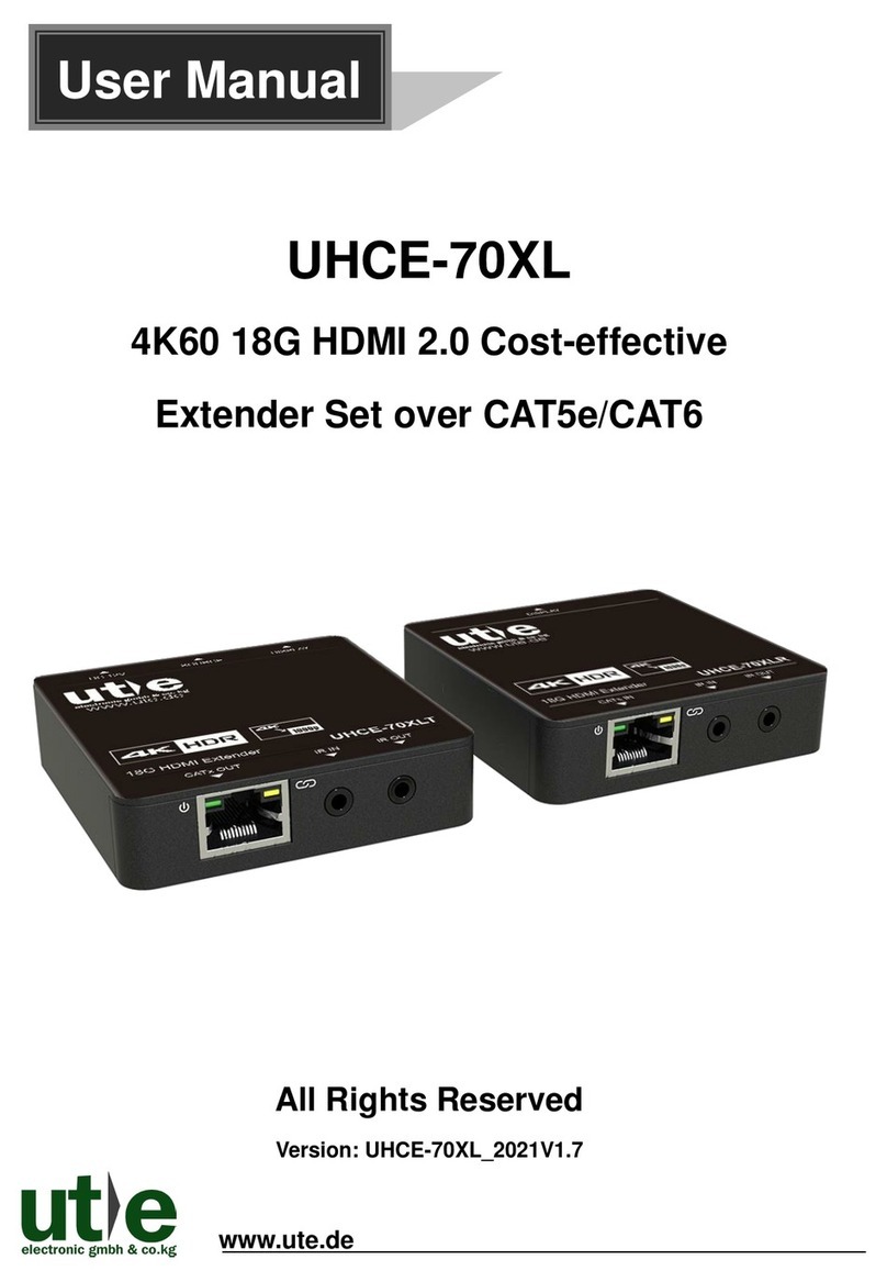 UTE UHCE-70XL user manual