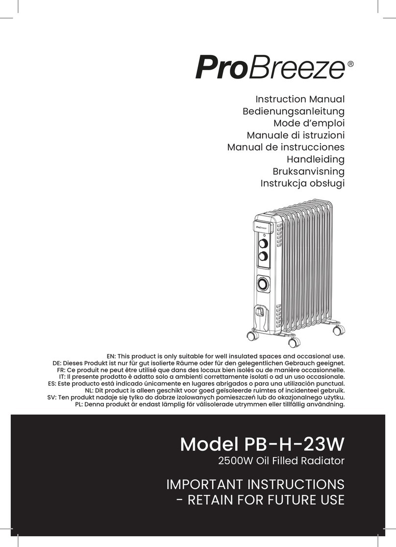 Pro Breeze PB-H-23W instruction manual
