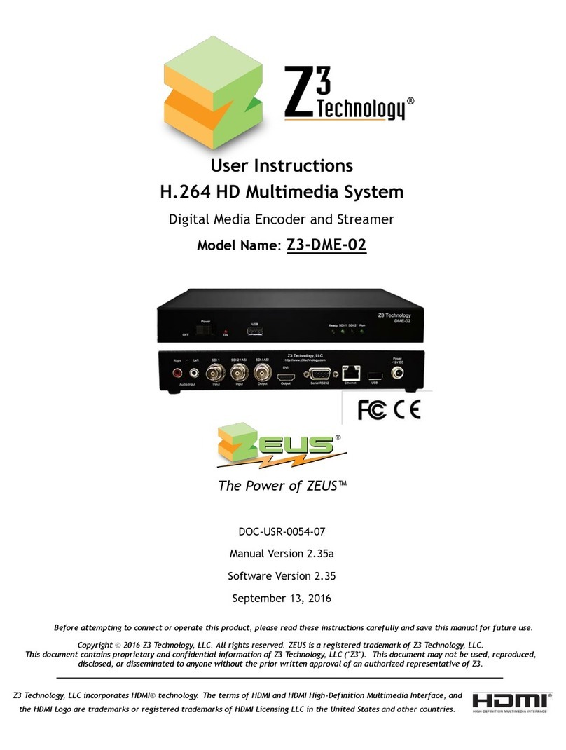 Z3 Technology Z3-DME-02 User manual