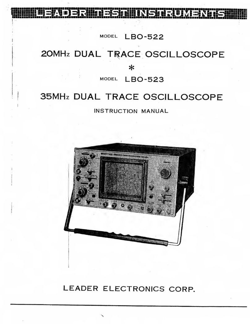 Leader Electronics Corp. LBO-522 instruction manual Leader Electronics Corp. LBO-522 instruction manual