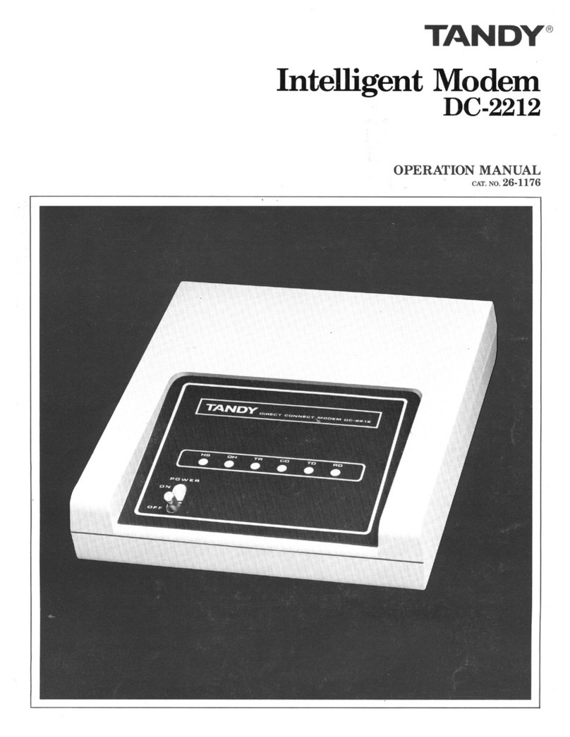 Tandy DC-2212 Operation manual