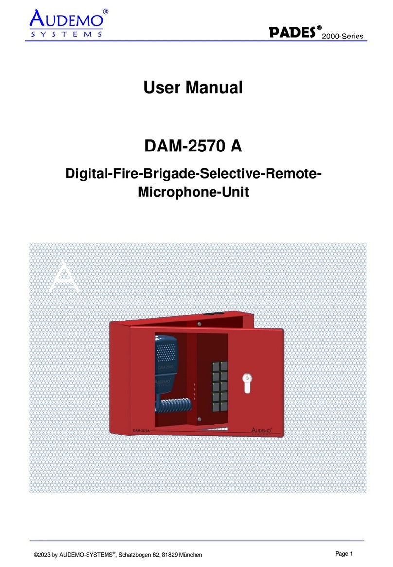 Audemo SYSTEMS PADES 2000 Series user manual