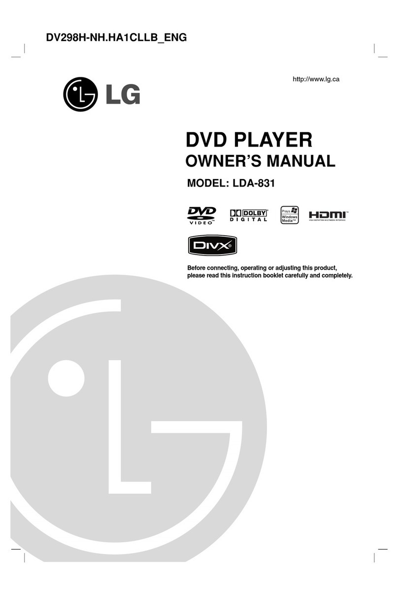 LG LDA-831 User manual