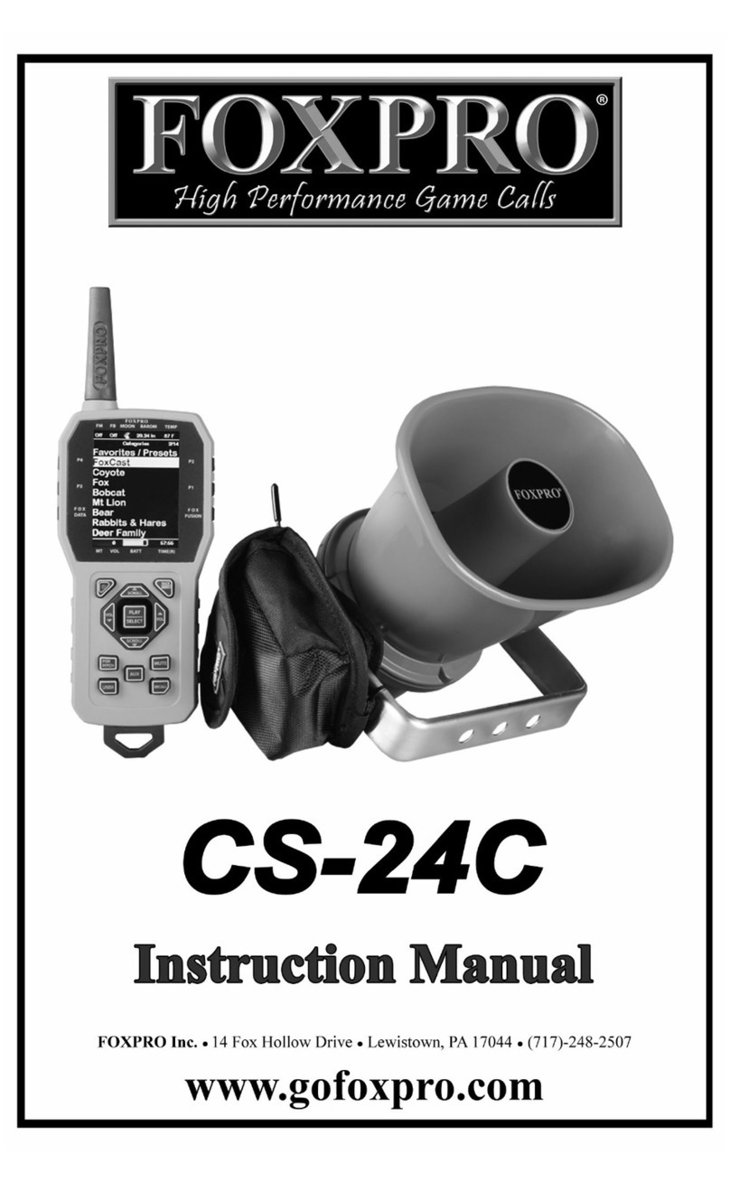 Foxpro CS-24C User manual Foxpro CS-24C User manual
