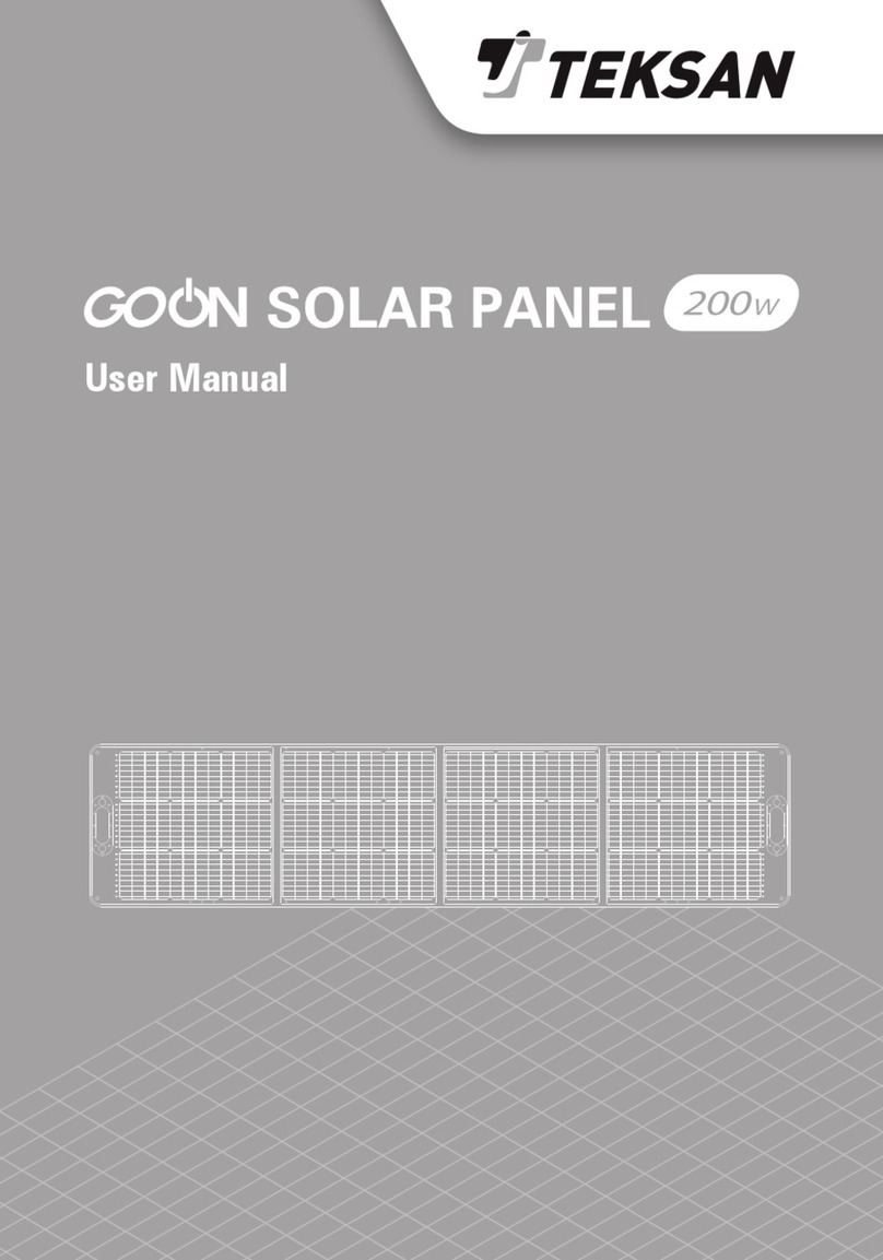 TEKSAN GO ON Solar Panel 200W User manual