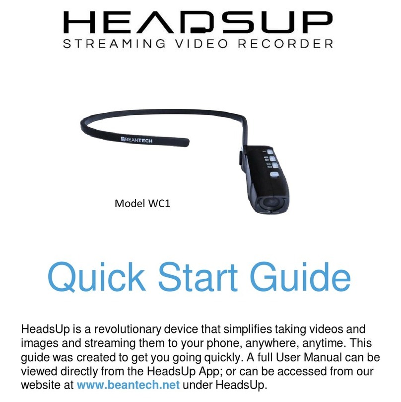 Beantech Headsup WC1 quick start guide