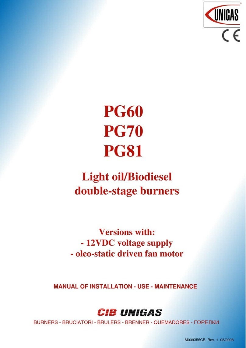 CIB UNIGAS PG60 Operating manual