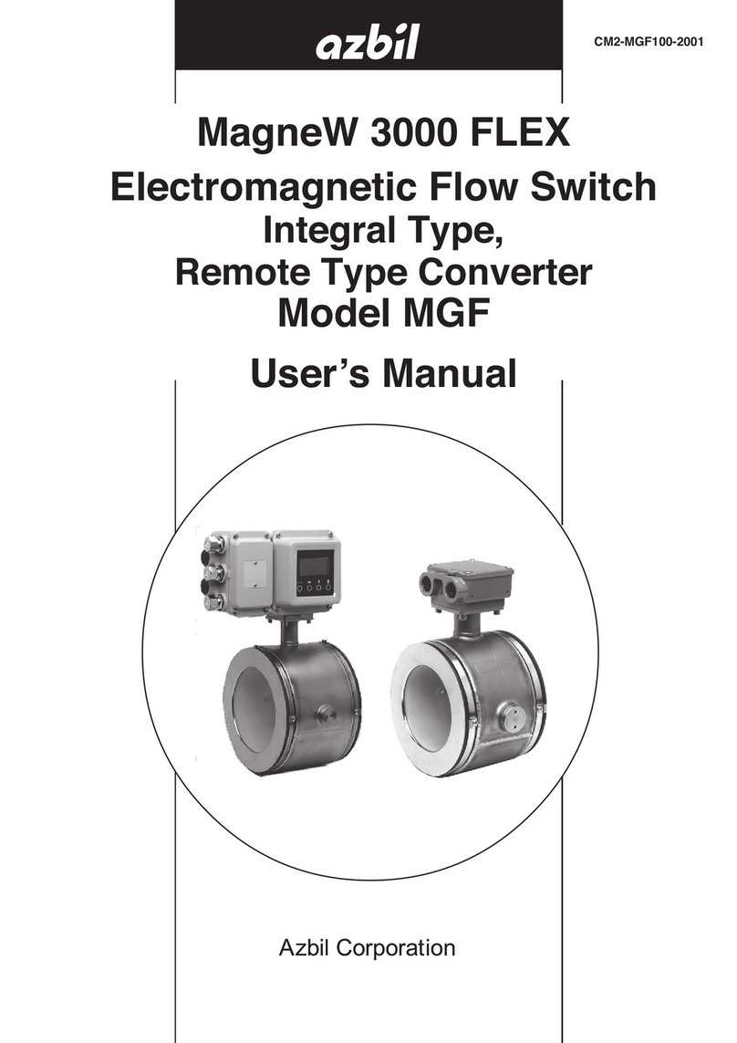 Azbil MagneW 3000 FLEX User manual