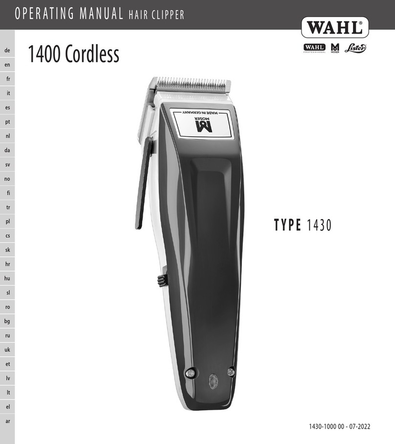 Wahl 1400 operating instructions