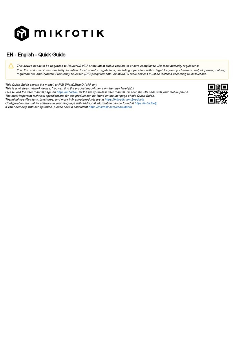 MikroTik cAP ax quick start guide