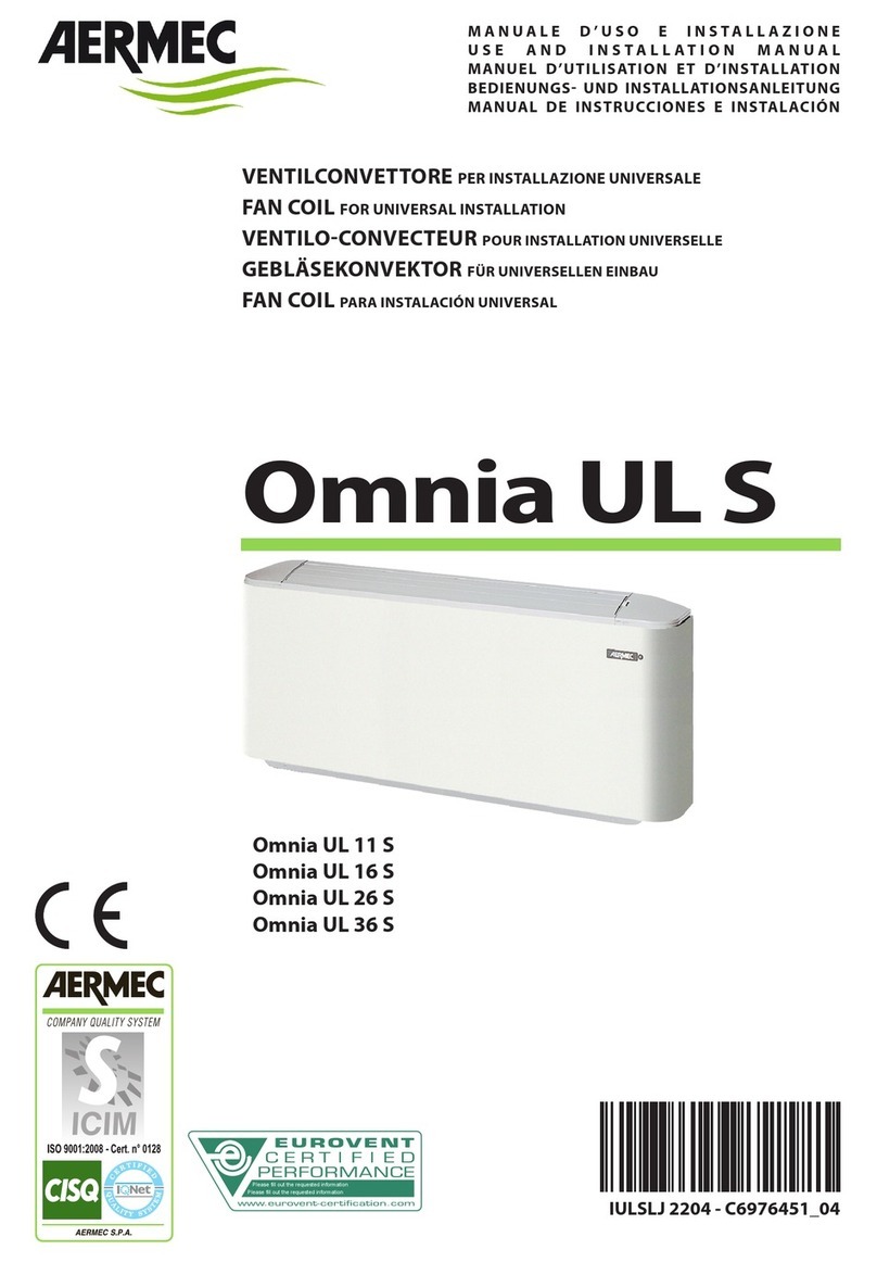 AERMEC Omnia UL S Series Use and installation  manual