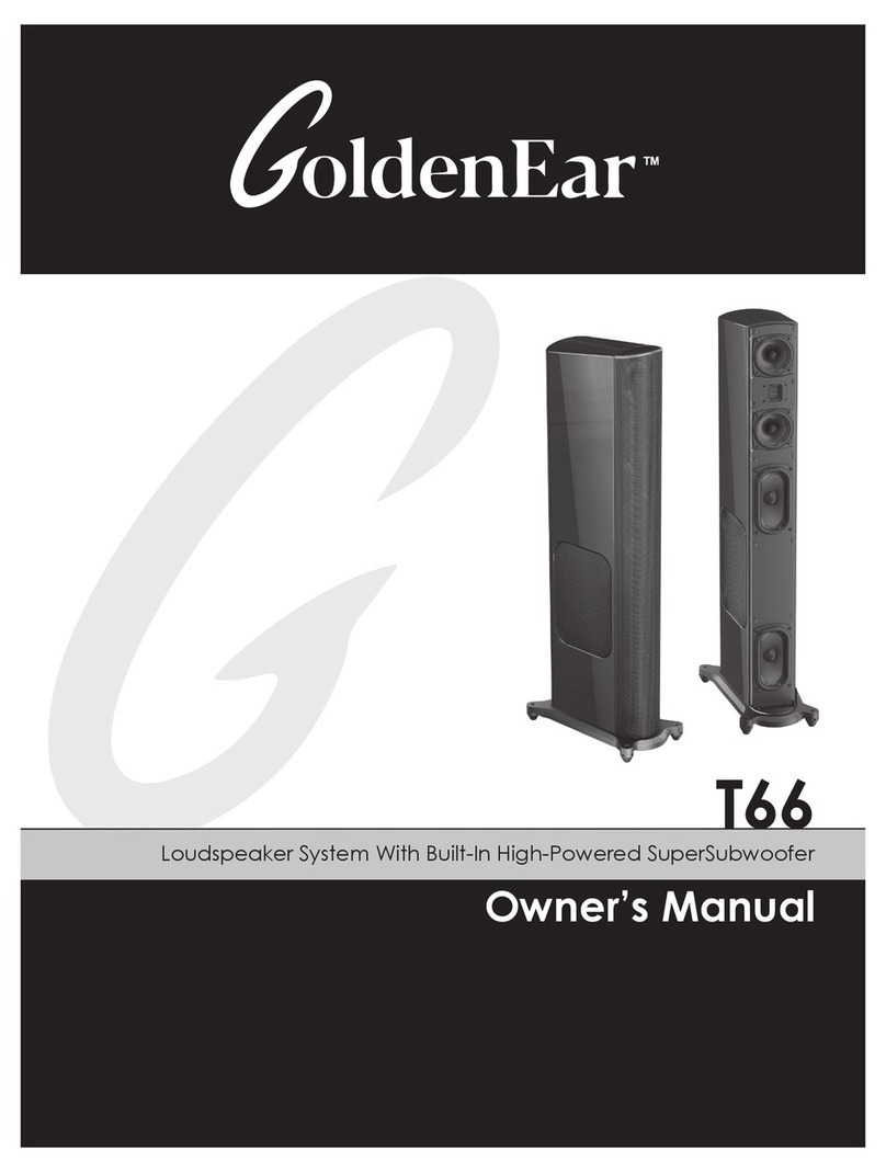 GoldenEar Technology T66 owner's manual