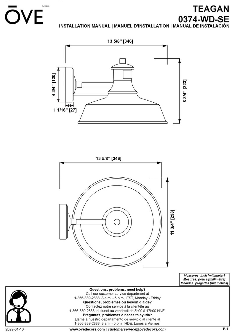 OVE TEAGAN installation manual