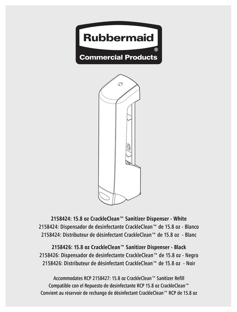 Rubbermaid CrackleClean 2158424 manual Rubbermaid CrackleClean 2158424 manual