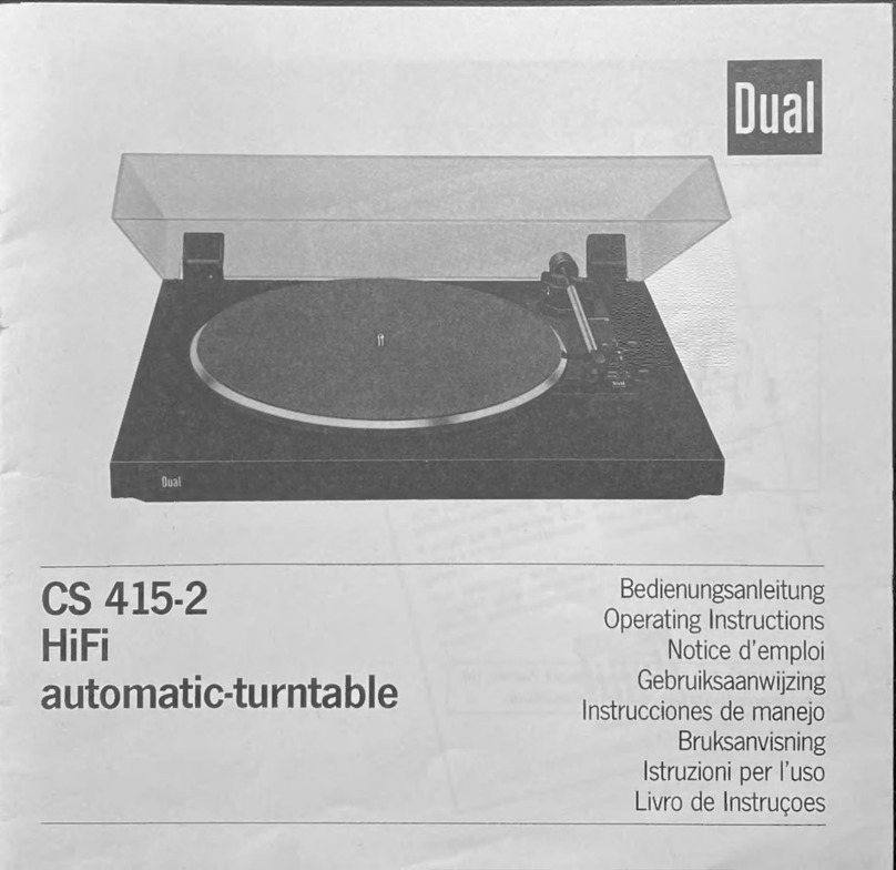 Dual CS 415-2 User manual