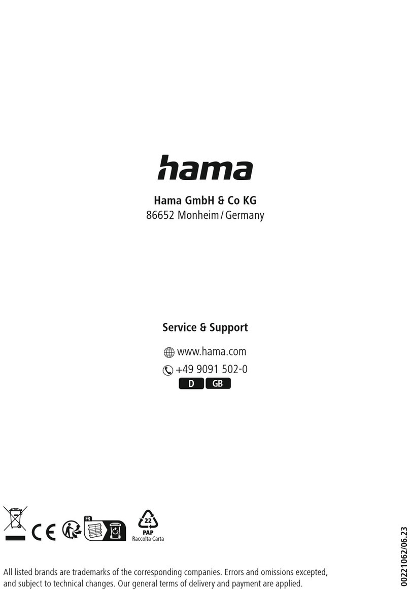 Hama 00221062 User manual