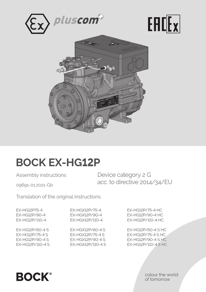 BOCK EX-HG12P Assembly instructions