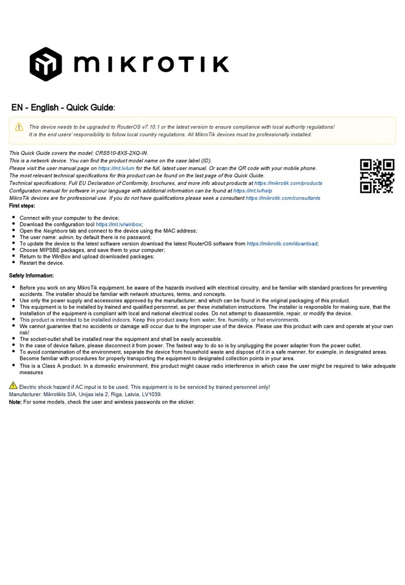 MikroTik CRS510-8XS-2XQ-IN User manual