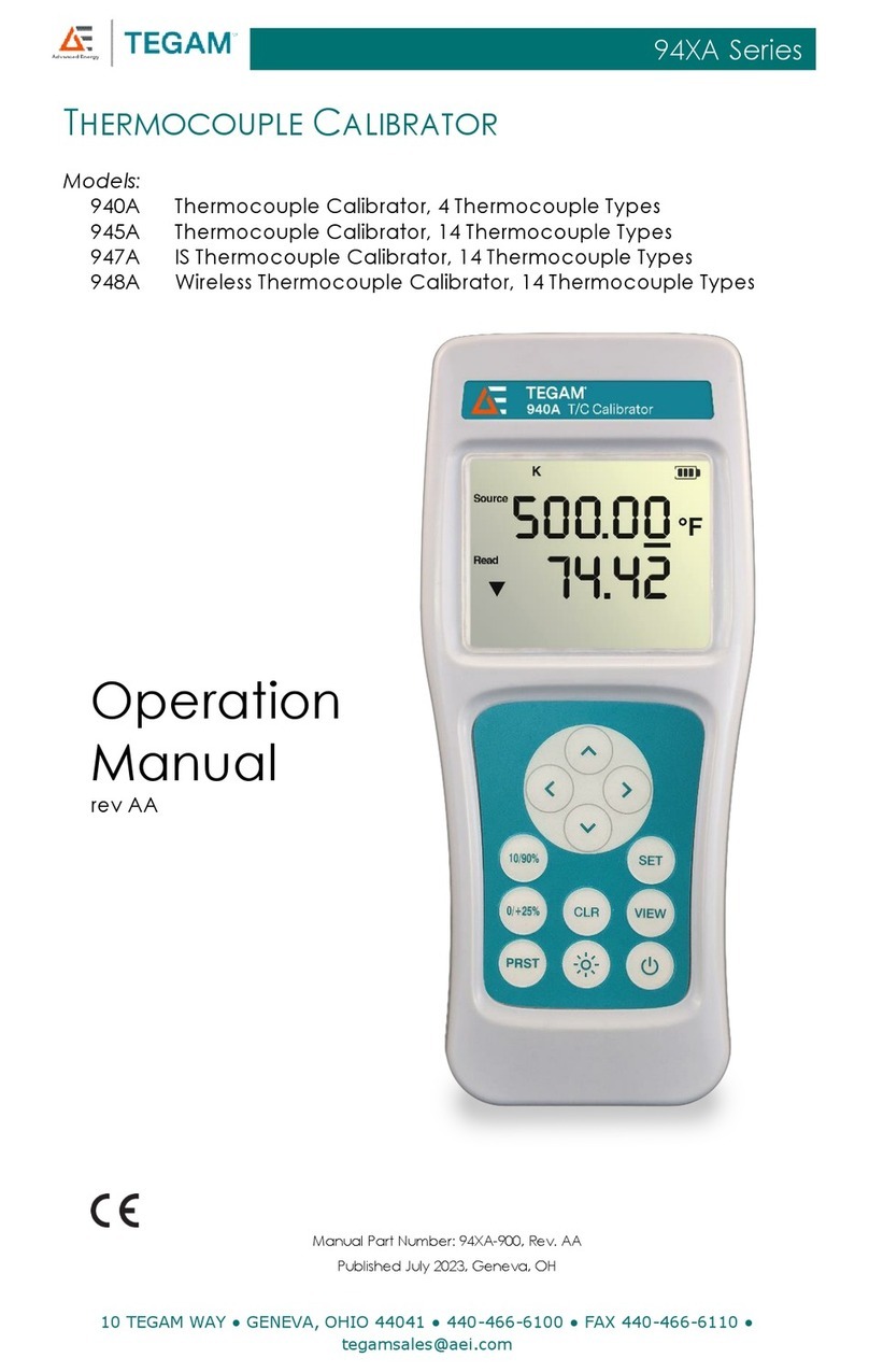 Tegam 94 A Series Operation manual