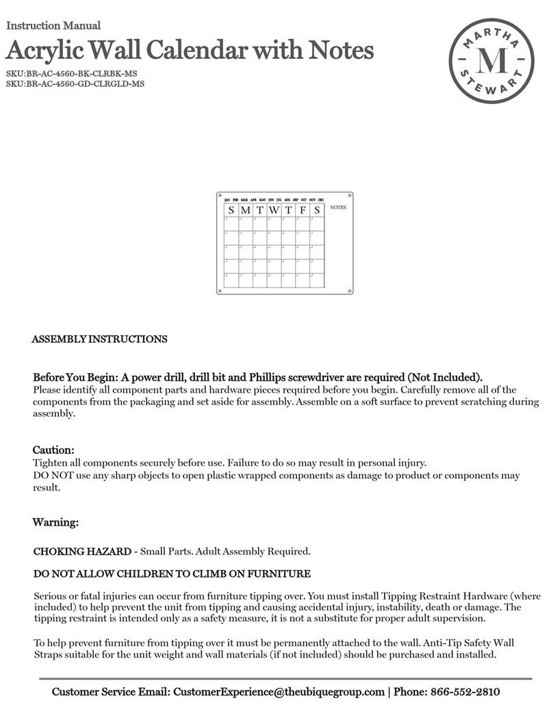 Martha Stewart BR-AC-4560-BK-CLRBK-MS User manual Martha Stewart BR-AC-4560-BK-CLRBK-MS User manual