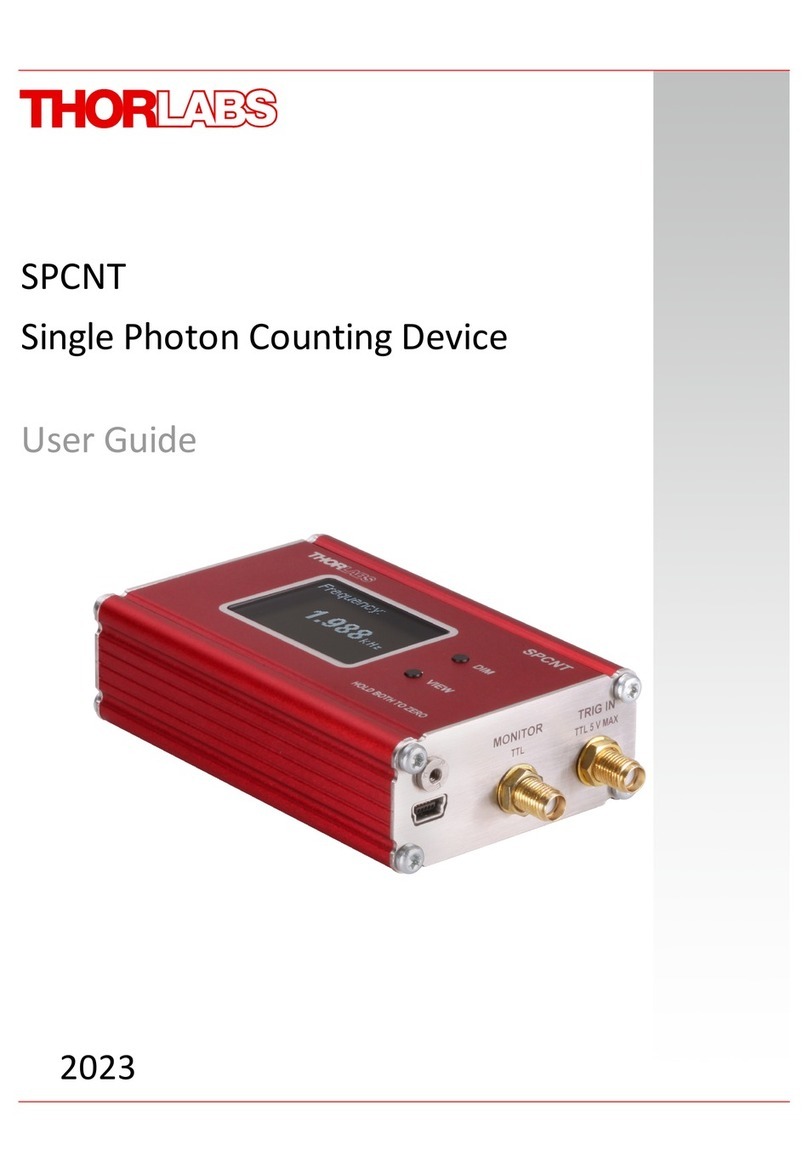 THORLABS SPCNT User manual