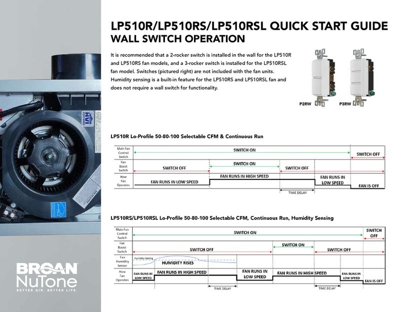 NuTone LP510R quick start guide