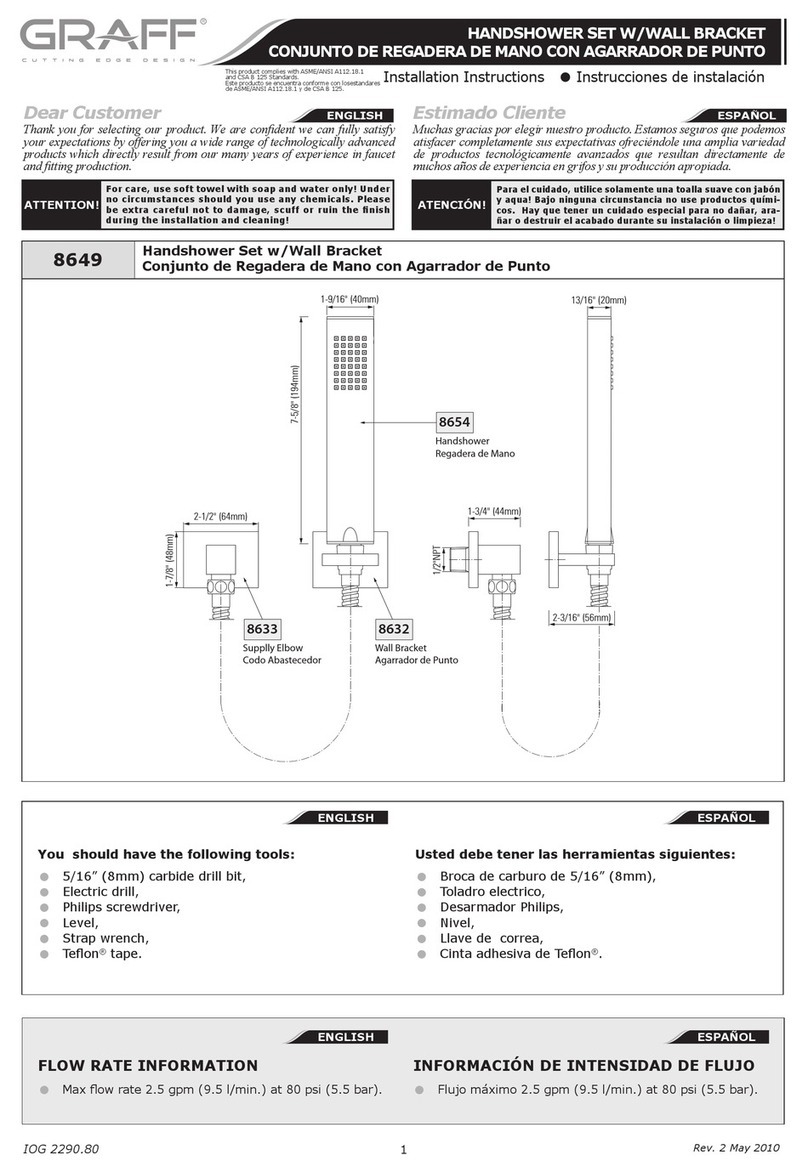 Graff 8649 installation instructions Graff 8649 installation instructions