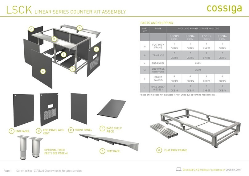 Cossiga LINEAR Series User manual
