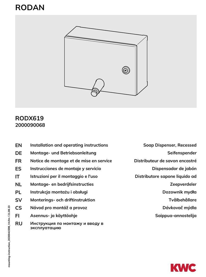 KWC RODAN RODX619 User manual