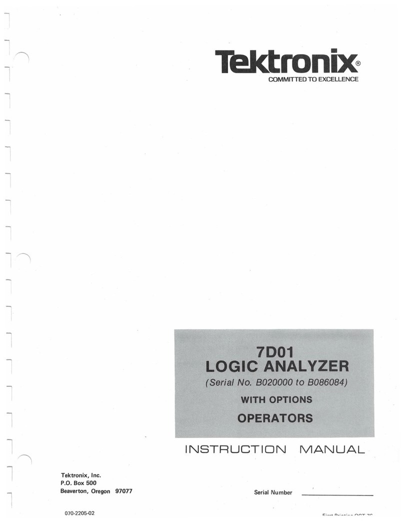 Tektronix 7D01 instruction manual