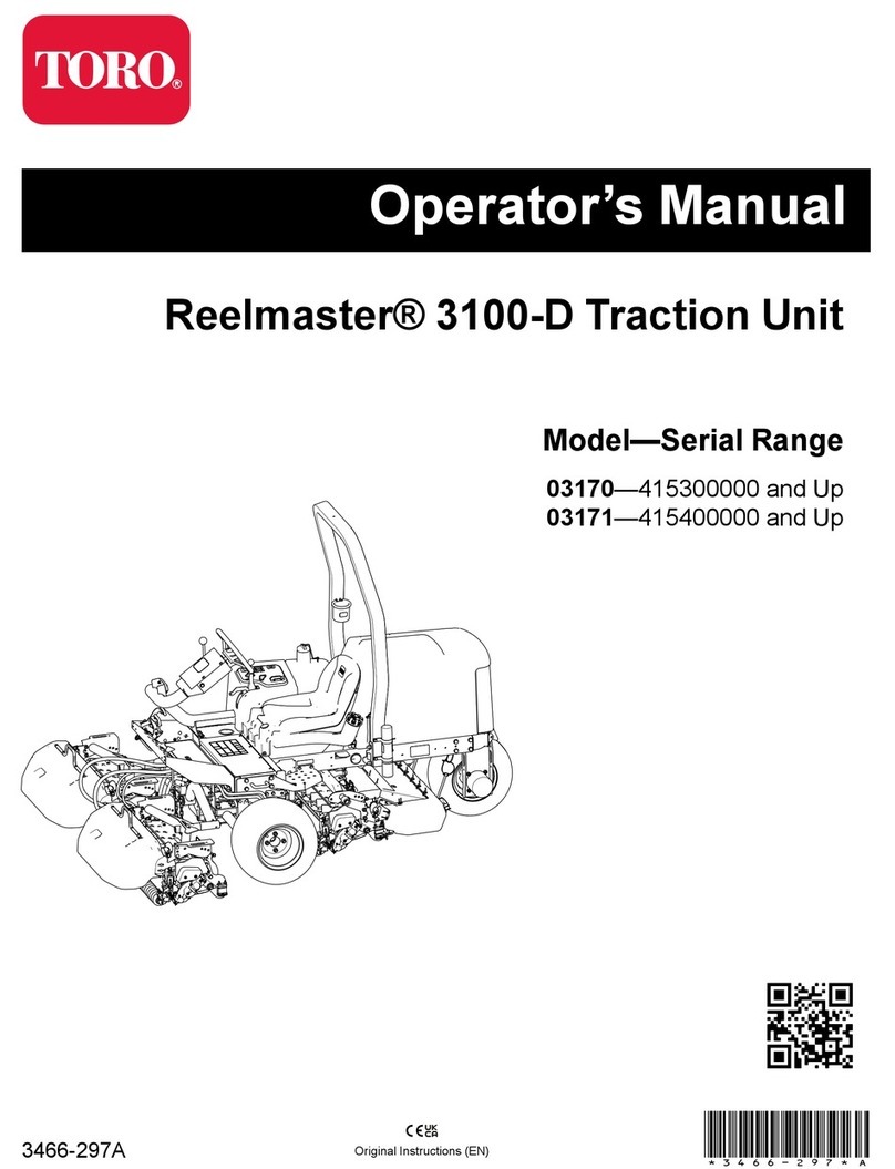 Toro 03200 Reelmaster 3100-D User manual