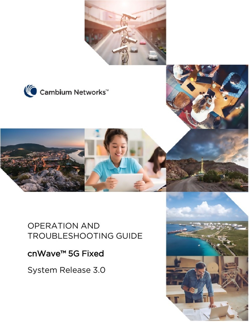 Cambium Networks cnWave 5G Fixed Operation and Troubleshooting Guide