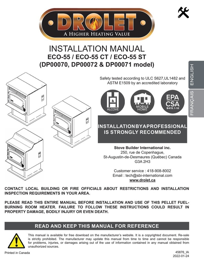 Drolet ECO-55 installation manual Drolet ECO-55 installation manual