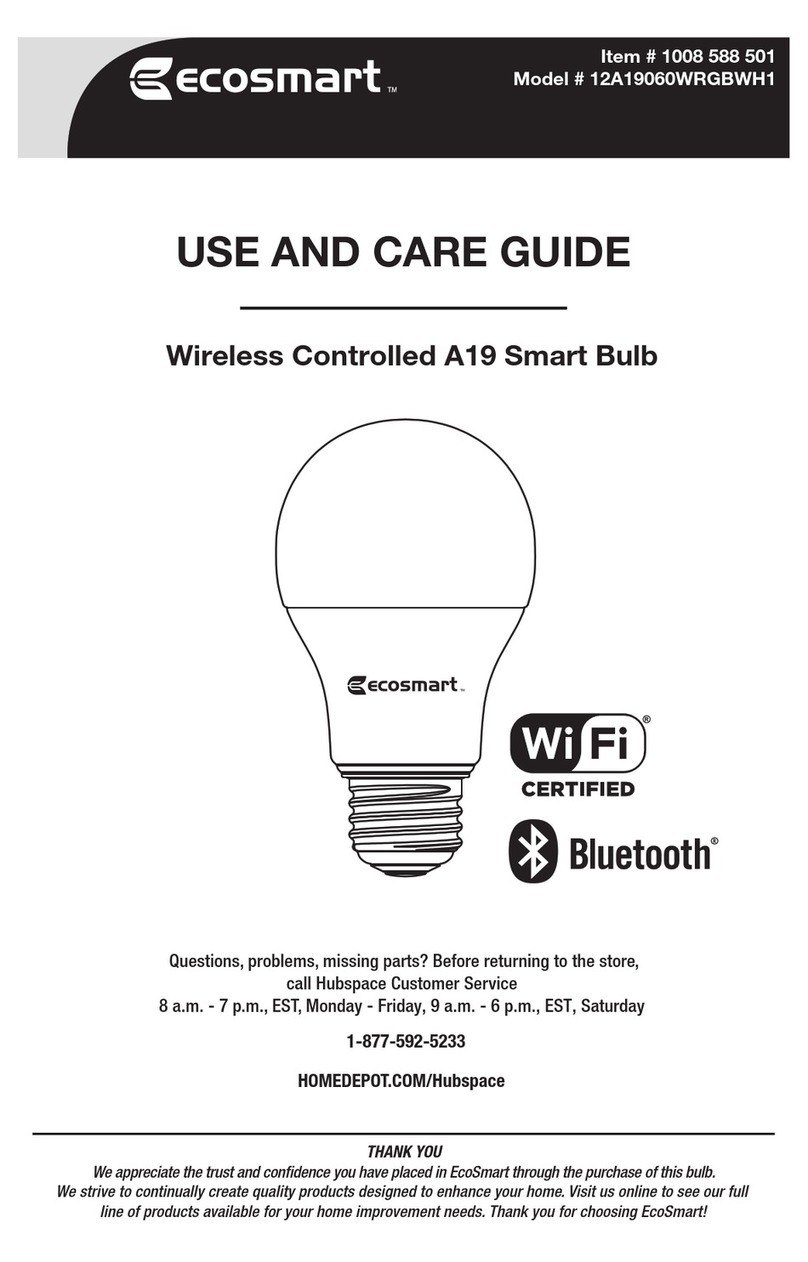 Eco-Smart 12A19060WRGBWH1 User manual