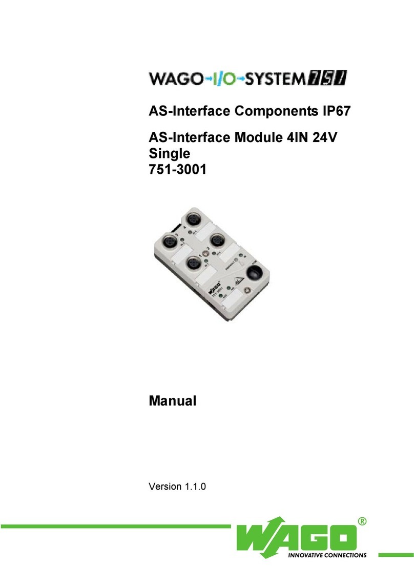 WAGO I/O-SYSTEM 751-3001 User manual WAGO I/O-SYSTEM 751-3001 User manual