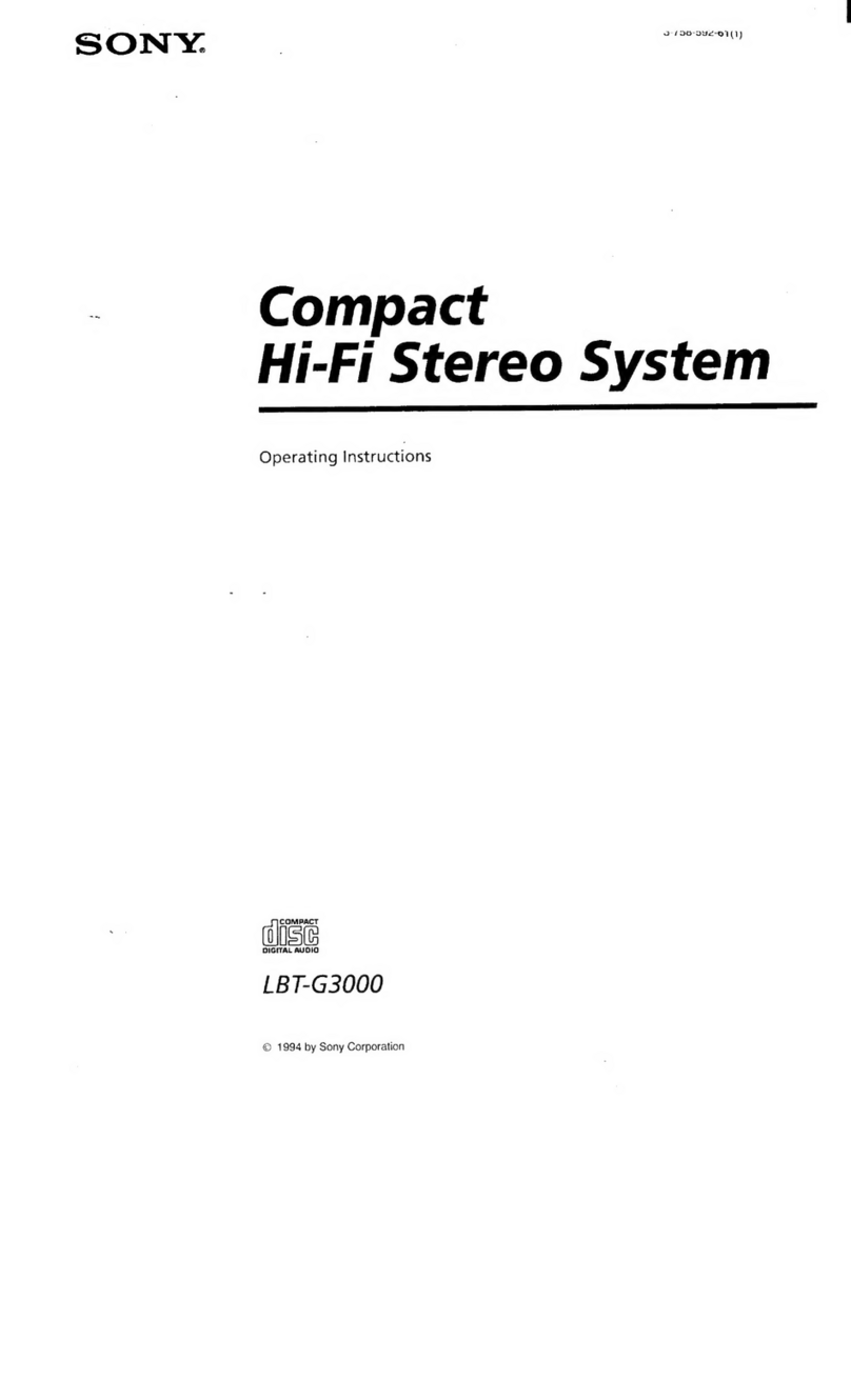 Sony LBT-G3000 User manual