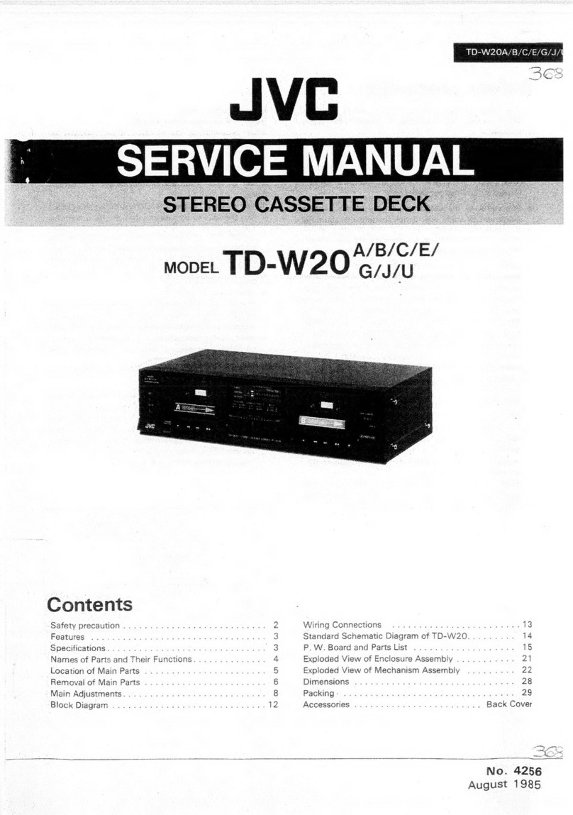 JVC TD-W20A Service manual