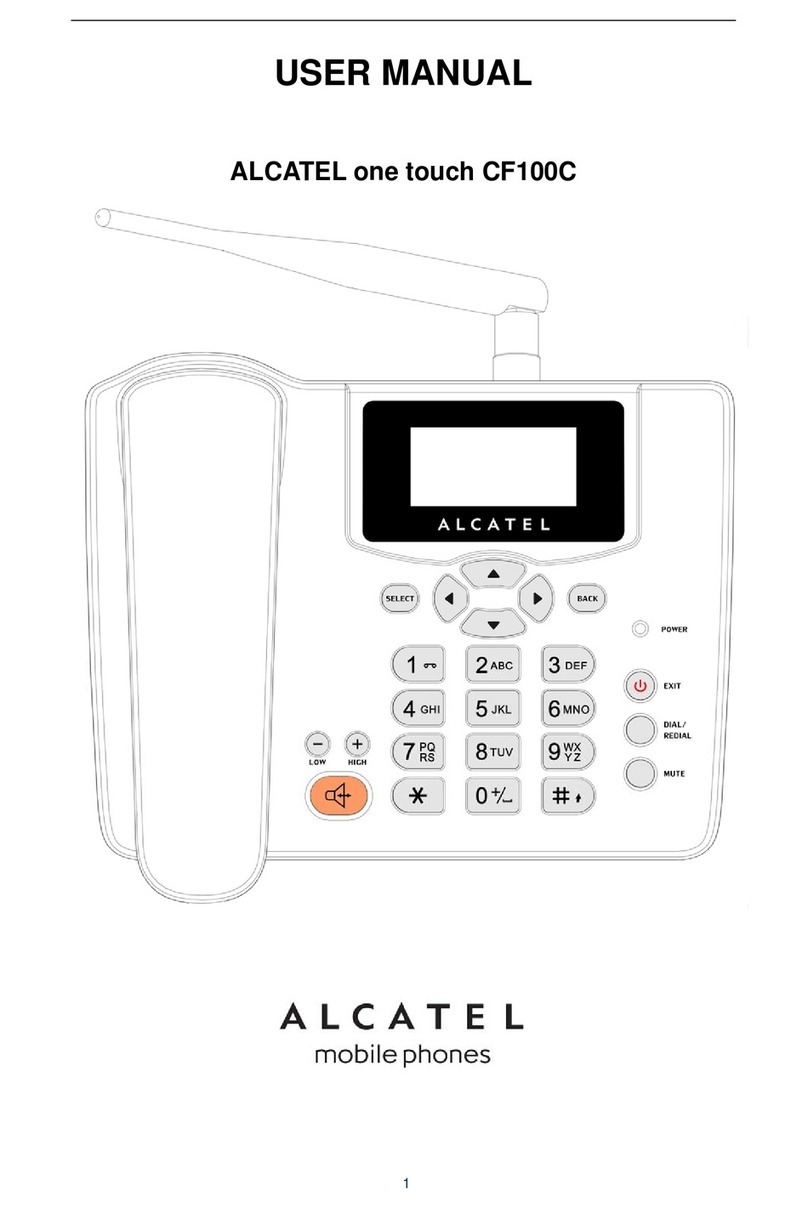 Alcatel one touch CF100C User manual