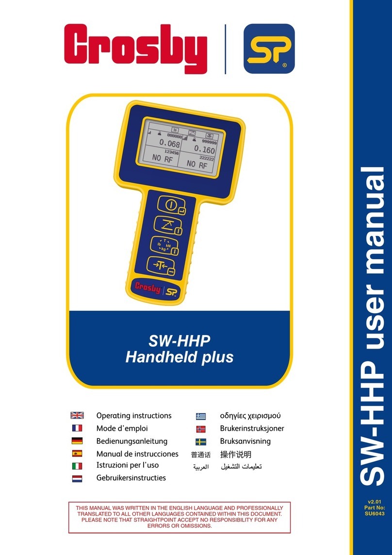 Crosby SW-HHP Handheld plus operating instructions