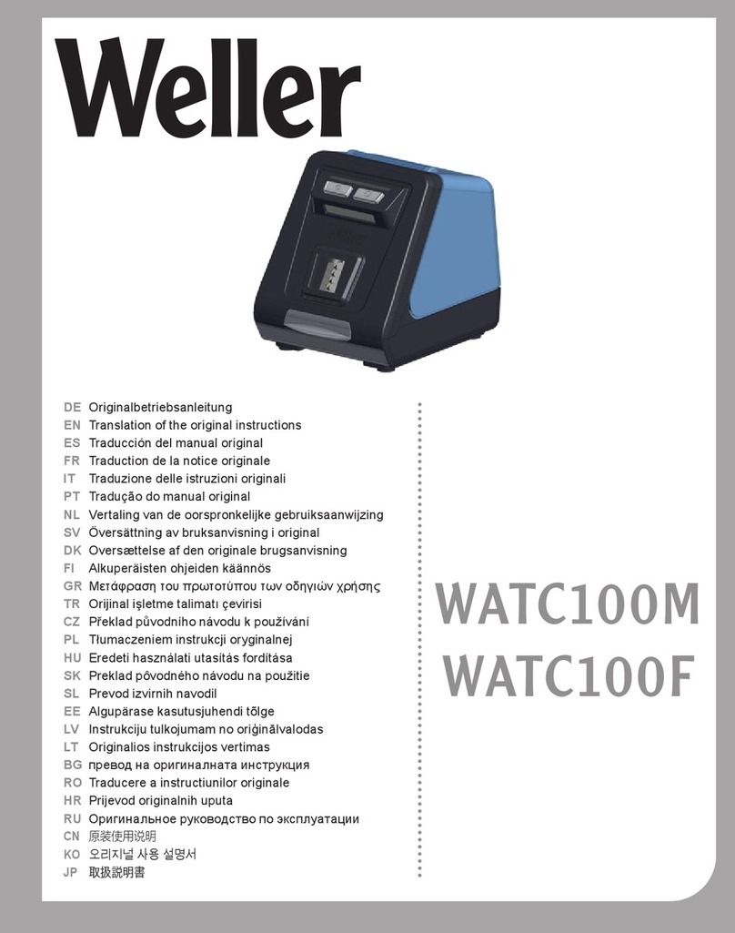 Weller WATC100M Translation of the original instructions