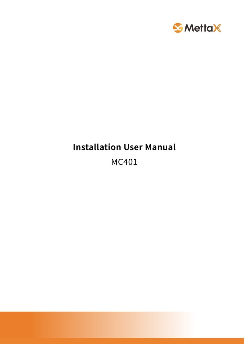 MettaX MC401 Installation & user manual