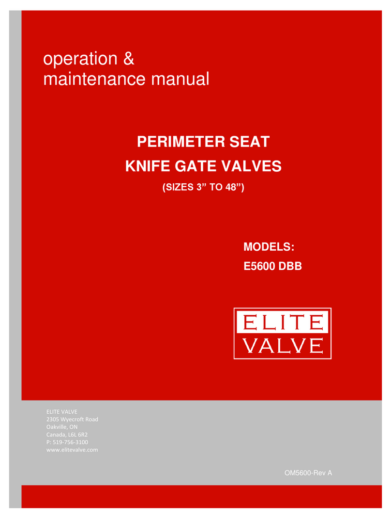 ELITE VALVE E5600 DBB Manual