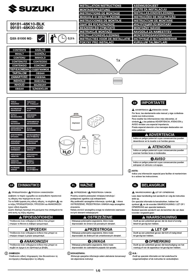Suzuki 99181-48K10-BLK installation instructions