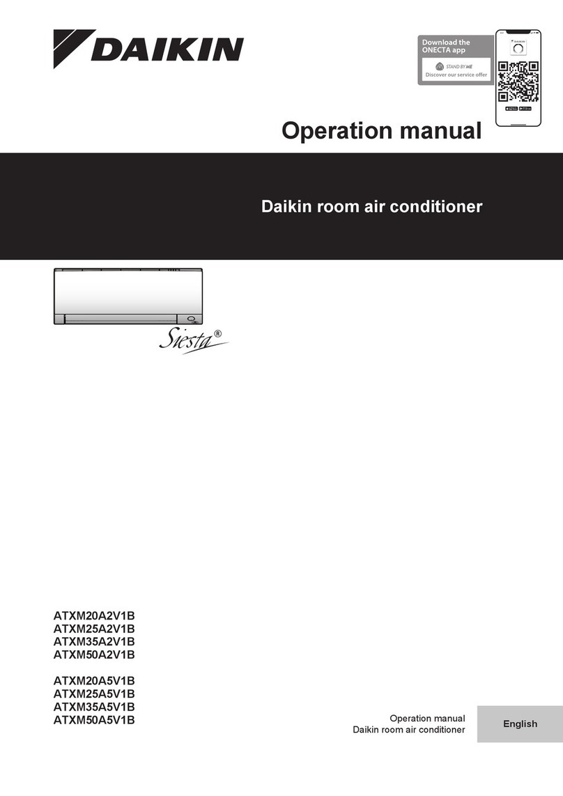 Daikin Siesta ATXM20A2V1B Operation manual Daikin Siesta ATXM20A2V1B Operation manual