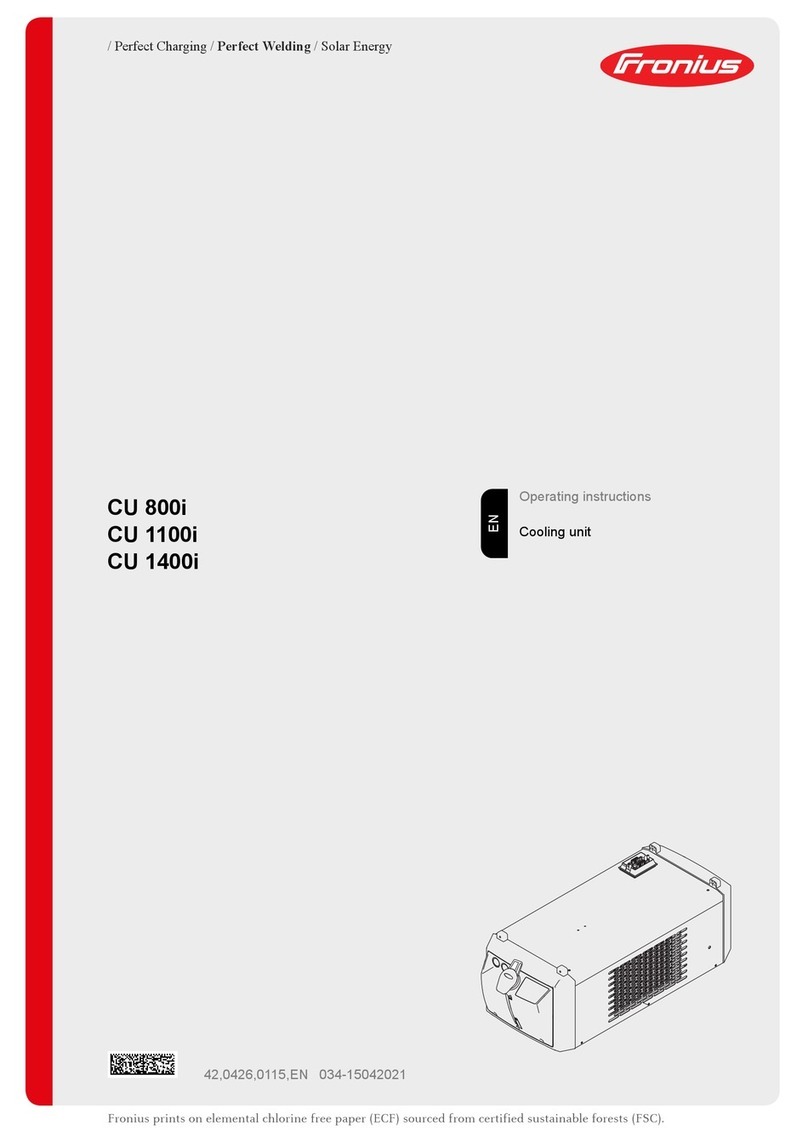FRO­NIUS CU 1100i operating instructions