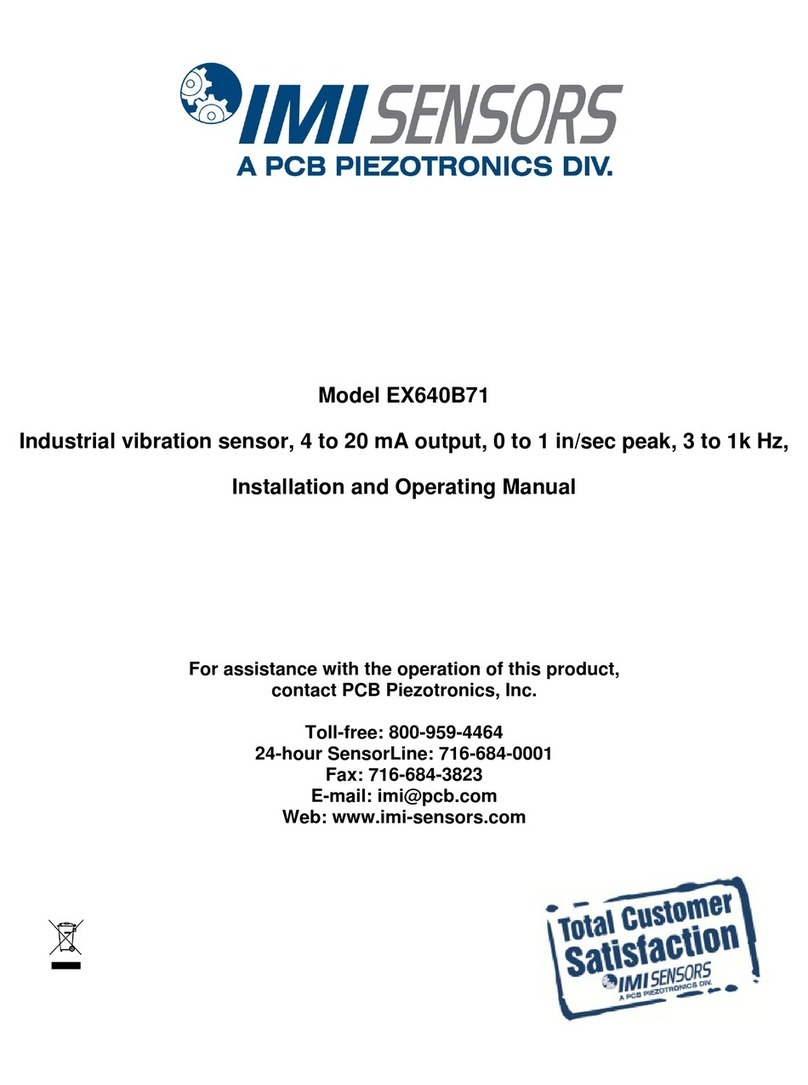 PCB Piezotronics IMI SENSORS EX640B71 User manual