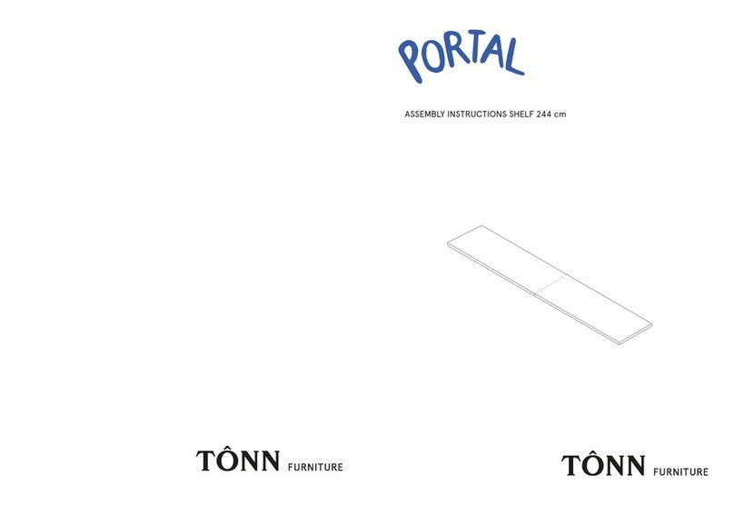 TONN FURNITURE PORTAL SHELF 244 cm Assembly instructions TONN FURNITURE PORTAL SHELF 244 cm Assembly instructions