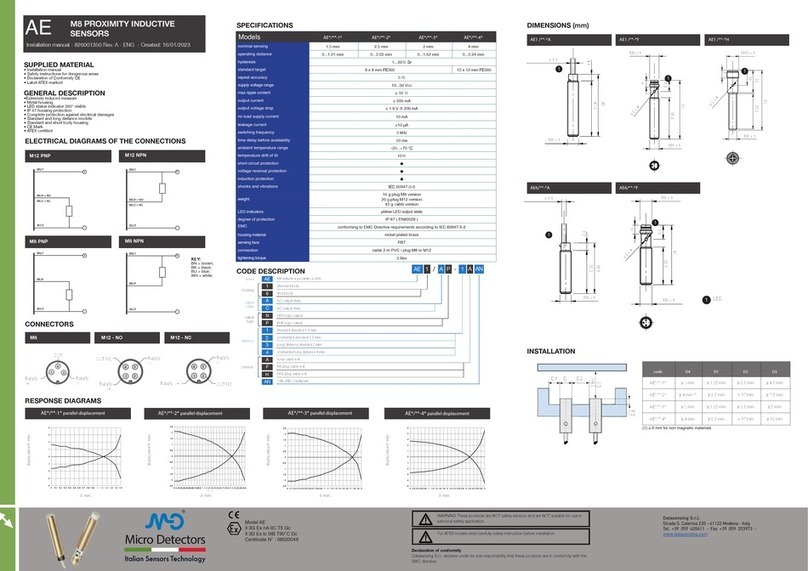 Micro Detectors AE Series User manual