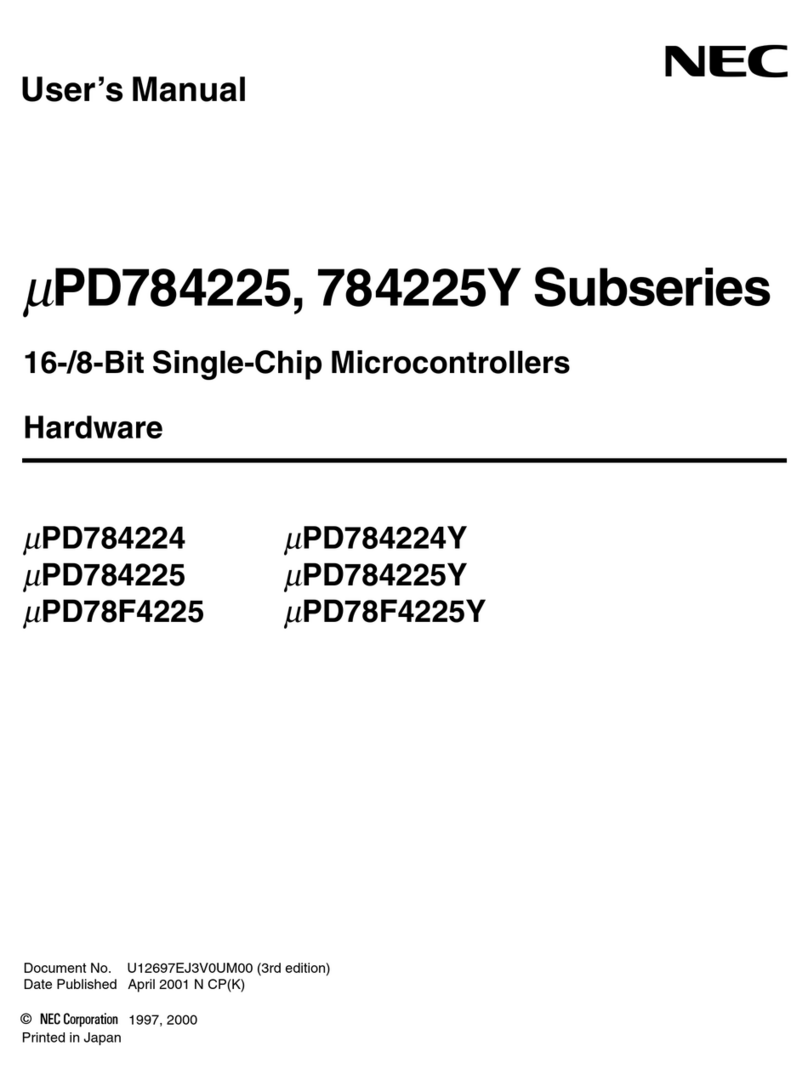 NEC mPD784225 Series User manual