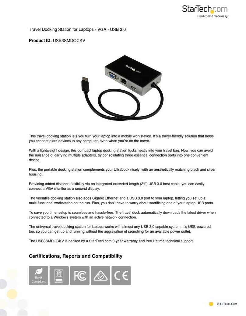 StarTech.com USB3SMDOCKV User manual